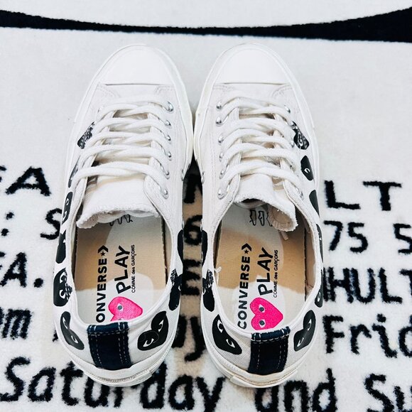Converse x PLAY Comme des Garçons Chuck 70 Multi Heart Black - Cream / Off-White - Picture 4 of 7